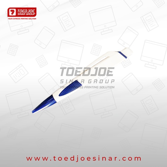 Pulpen Promosi Gepeng (Biru) 