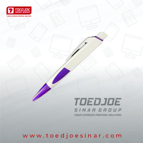 Pulpen Promosi Gepeng (Ungu)