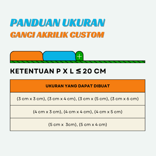 Ganci Akrilik 20 cm
