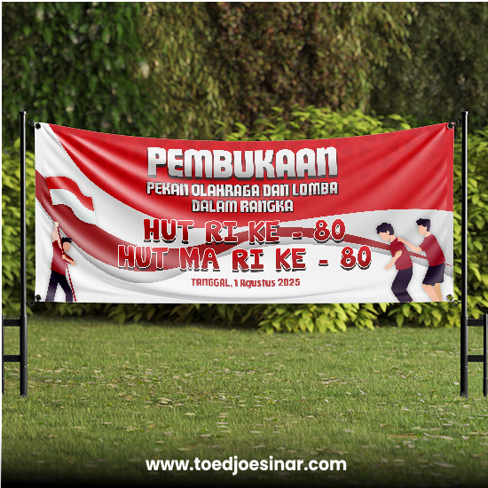 Spanduk Bahan Flexi China 280gsm | Spesial Kemerdekaan Indonesia