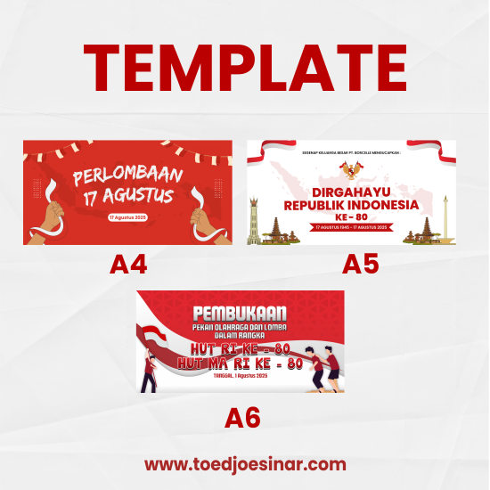 Spanduk Bahan Flexi China 280gsm | Spesial Kemerdekaan Indonesia