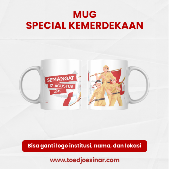 Mug Desain Tema Kemerdekaan 17 Agustus