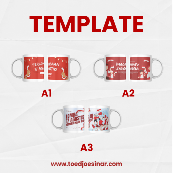Mug Desain Tema Kemerdekaan 17 Agustus