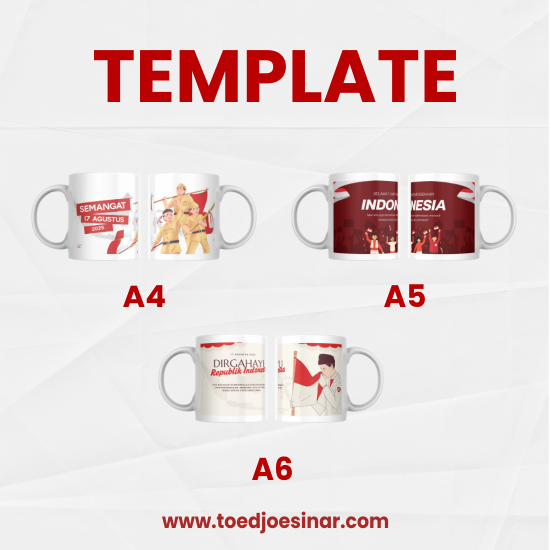 Mug Desain Tema Kemerdekaan 17 Agustus