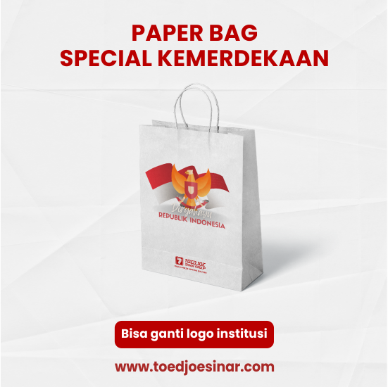 Paper Bag Tema Kemerdekaan Indonesia | Tas Merah Putih 17 Agustus
