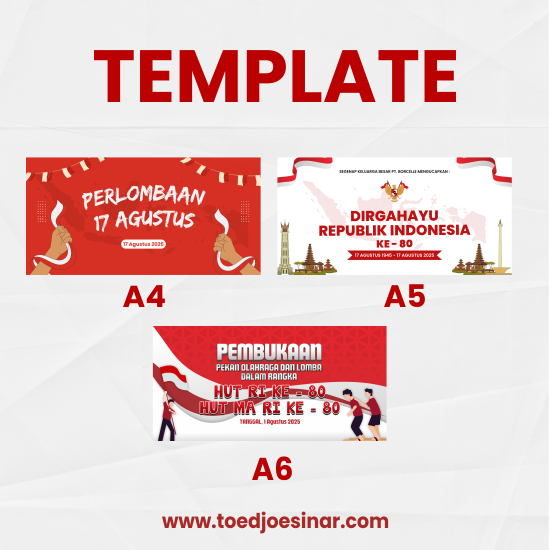 Spanduk Bahan Korcin 440gsm Matt | Spesial Kemerdekaan Indonesia