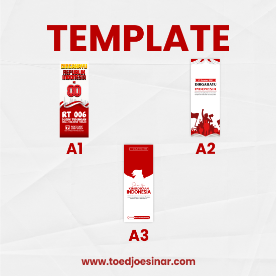 Paket Stand Banner | Bahan Spanduk | Tema Merayakan Kemerdekaan Indonesia