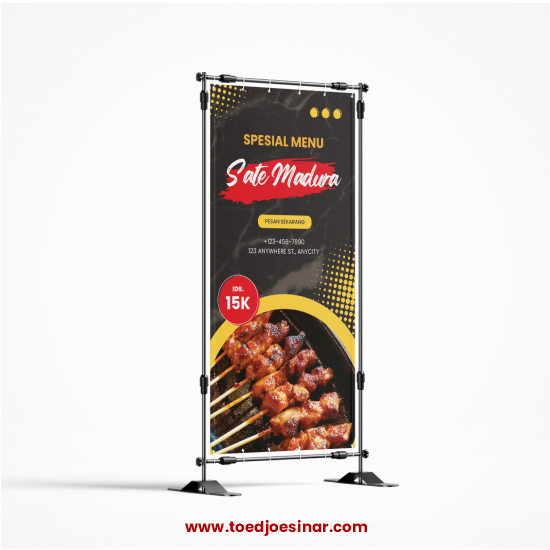 Paket Door Frame + Spanduk 280 UK 160 x 60 