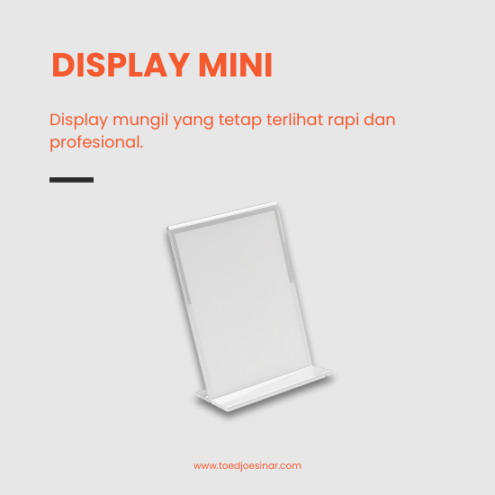 Tend Card Akrilik A6 2 KAKI | POTRAIT