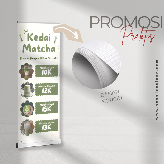 Paket Roll Banner + Korcin 440 (GLOSSY) UK 160 x 60 