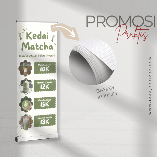 Paket Roll Banner + Korcin 440 (GLOSSY) UK 200 x 85