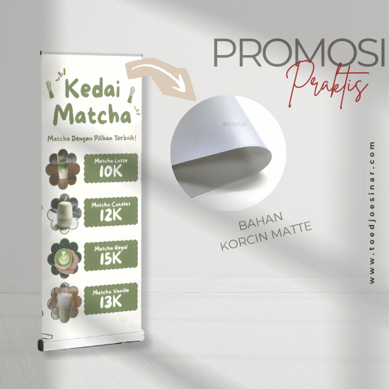 Paket Roll Banner + Korcin 440 (MATT) UK 160 x 60 