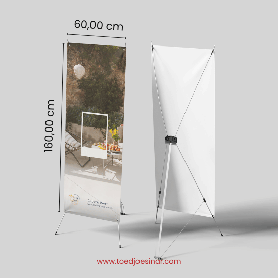 Paket Y Banner + Spanduk 280 UK 160 x 60 