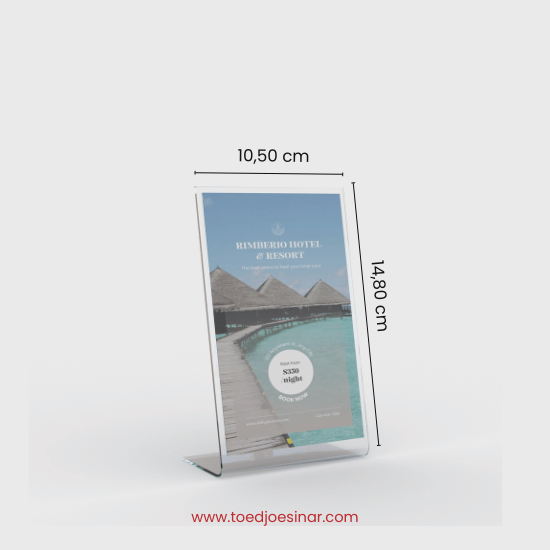 Tend Card Akrilik A6 1 KAKI | POTRAIT