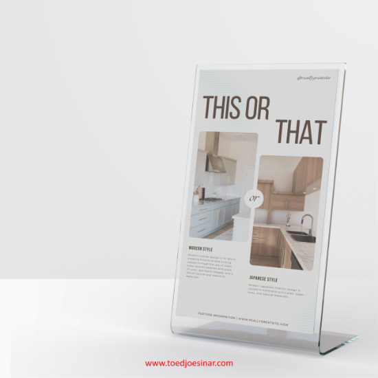 Tend Card Akrilik 1 Kaki