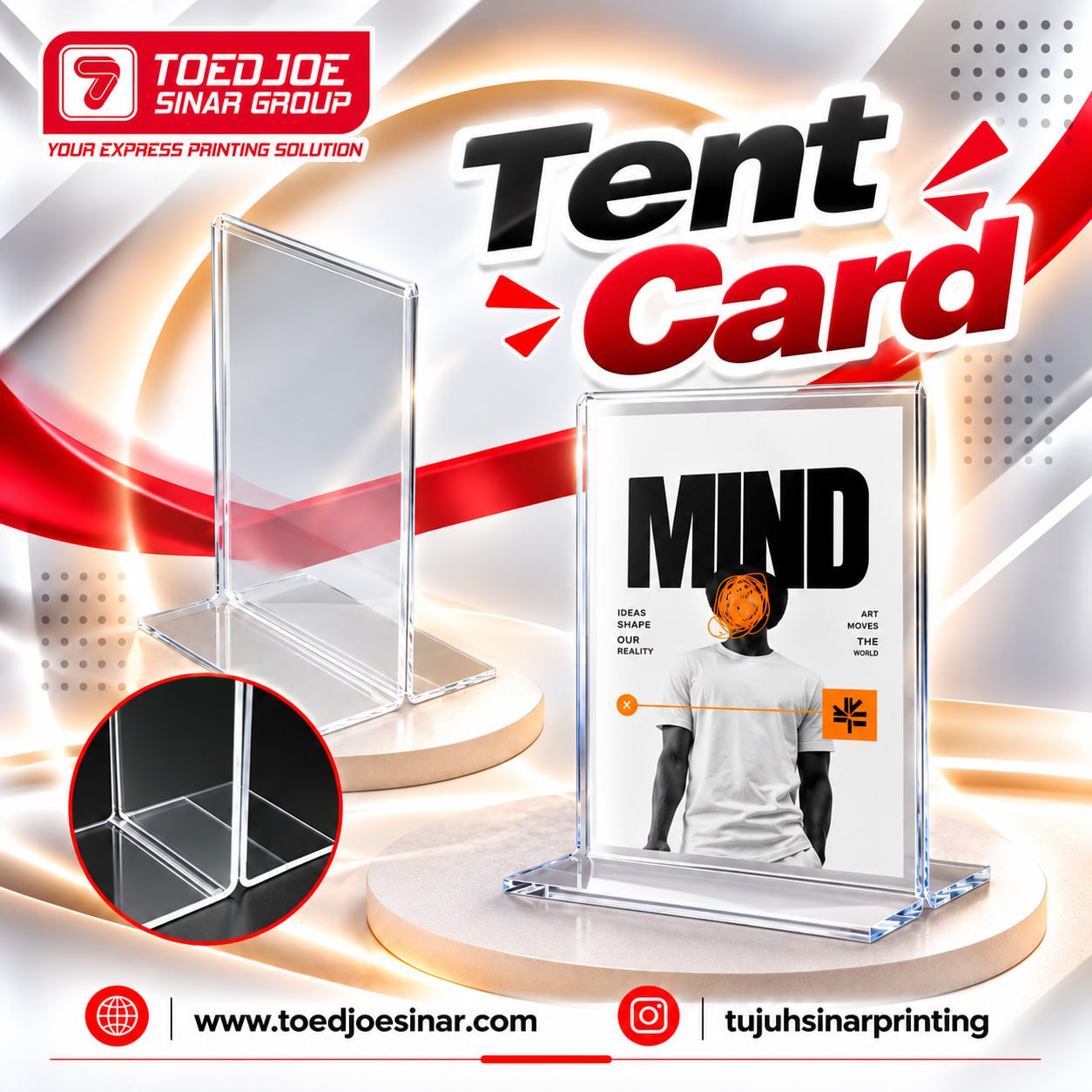 Tend Card Akrilik 2 Kaki