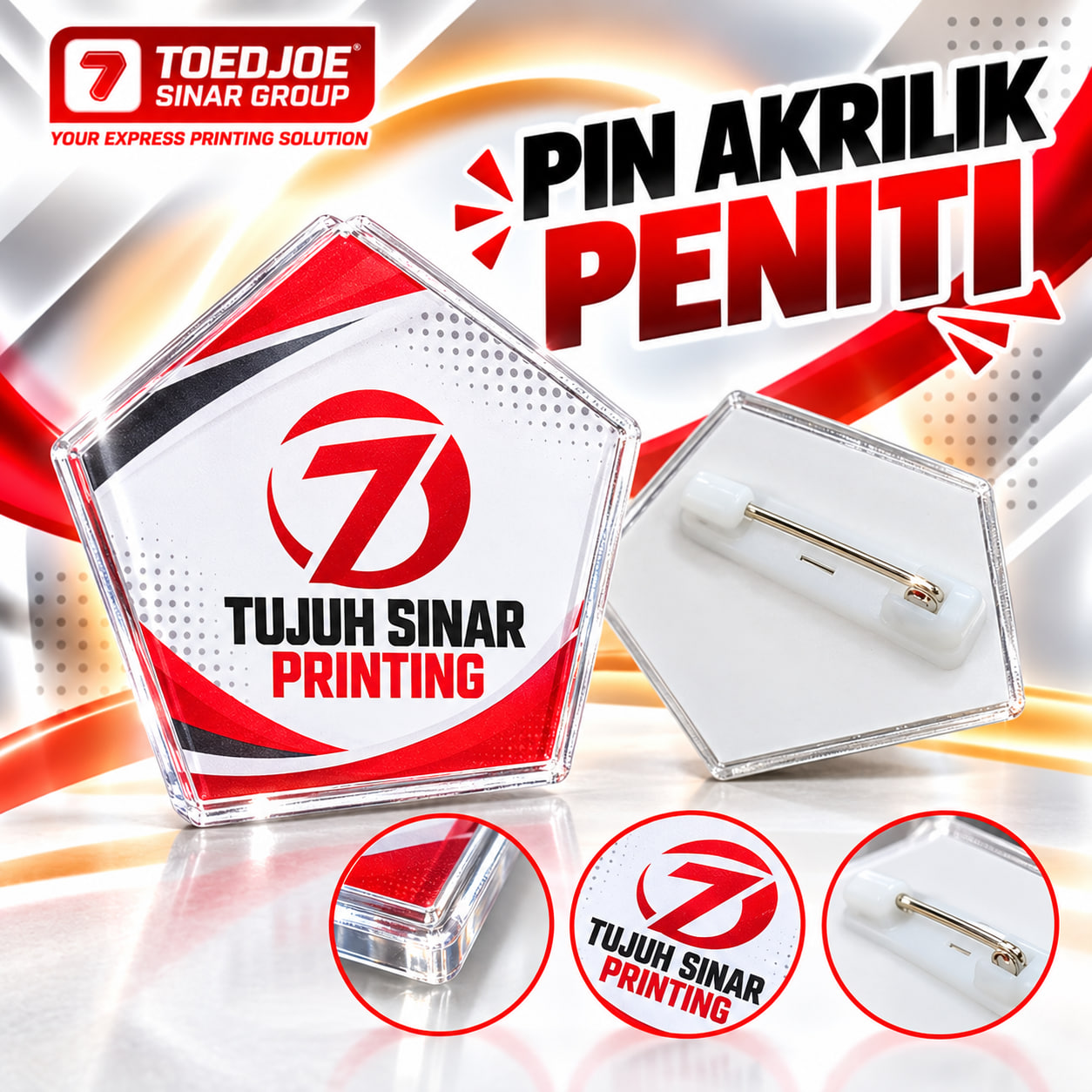 Pin Akrilik Peniti