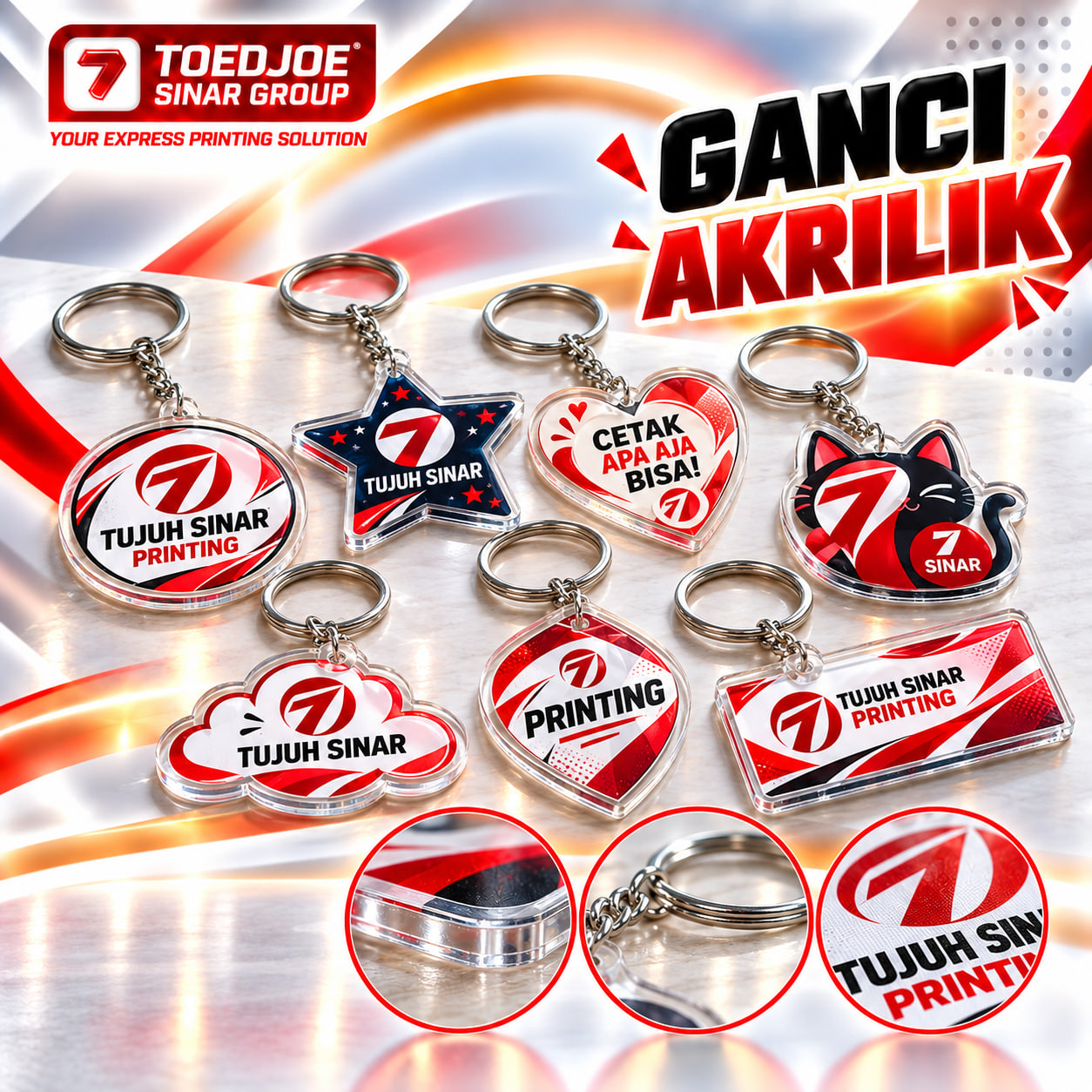 Gantungan Kunci Akrilik