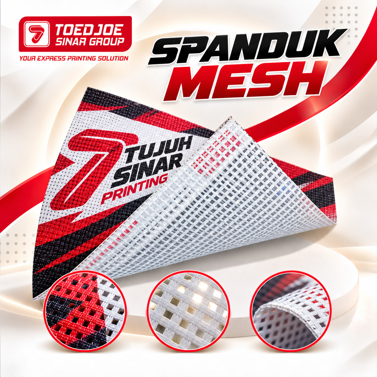 Spanduk Bahan Mesh
