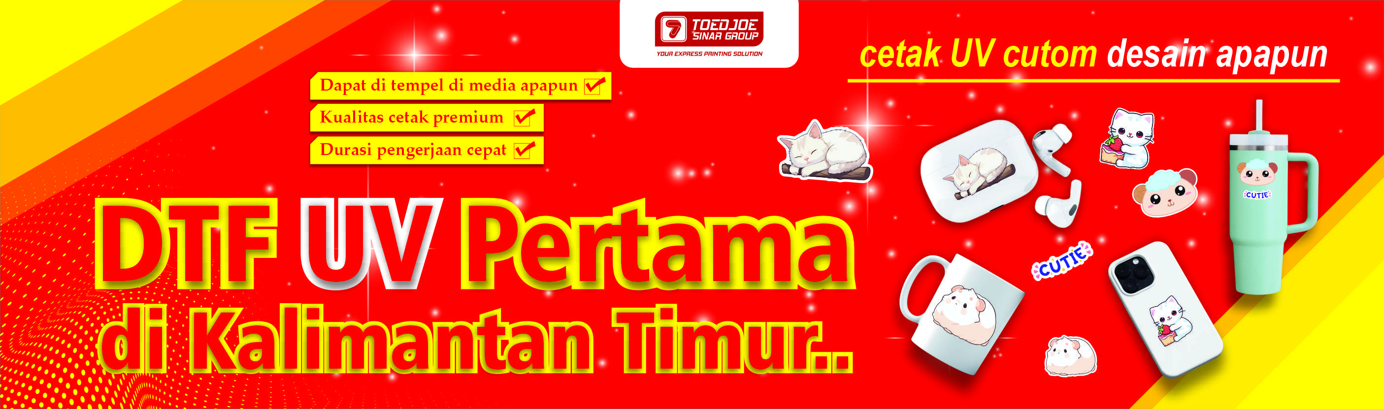 Percetakan kebutuhan Ramadhan dan Idul Fitri – desain custom, harga terjangkau di Samarinda | Toedjoe Sinar Group